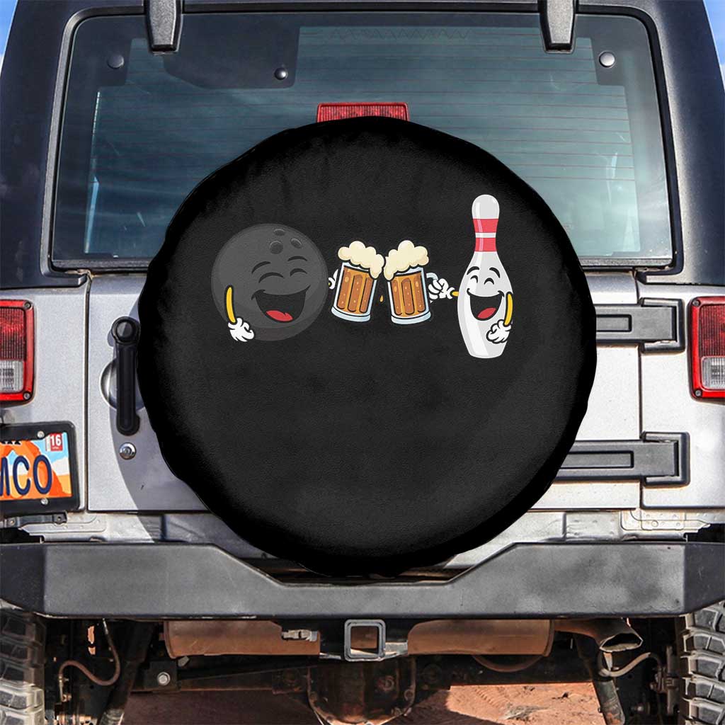 Funny Bowling And Beer Lover Gift Spare Tire Cover - Wonder Print Shop