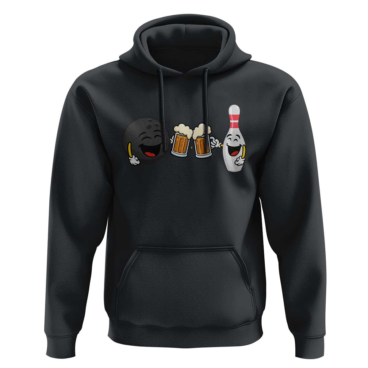 Funny Bowling And Beer Lover Gift Hoodie - Wonder Print Shop