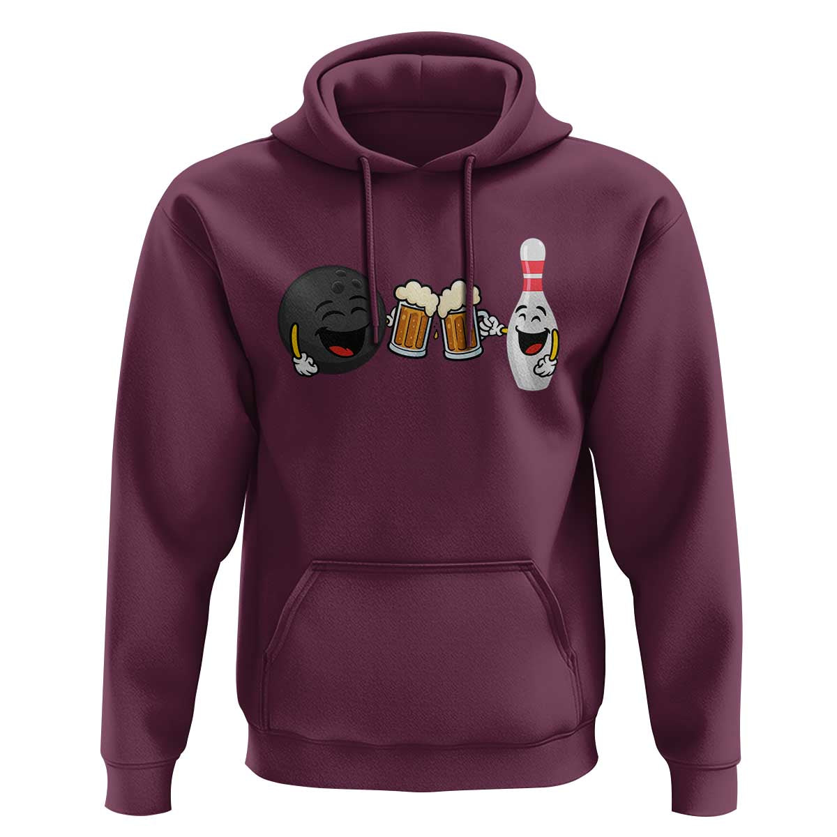 Funny Bowling And Beer Lover Gift Hoodie - Wonder Print Shop