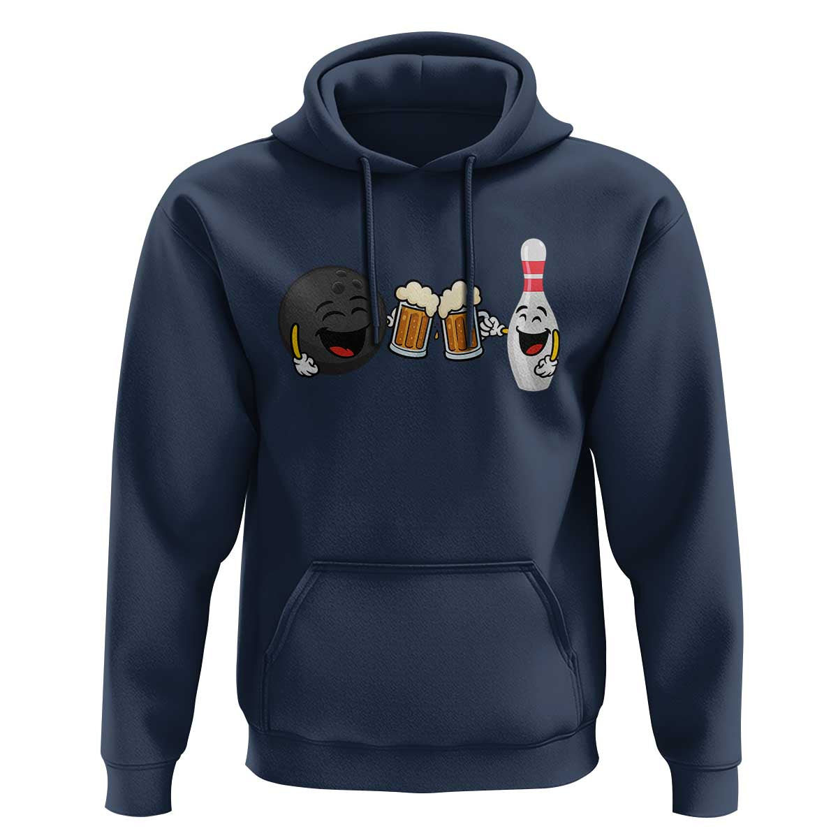 Funny Bowling And Beer Lover Gift Hoodie - Wonder Print Shop