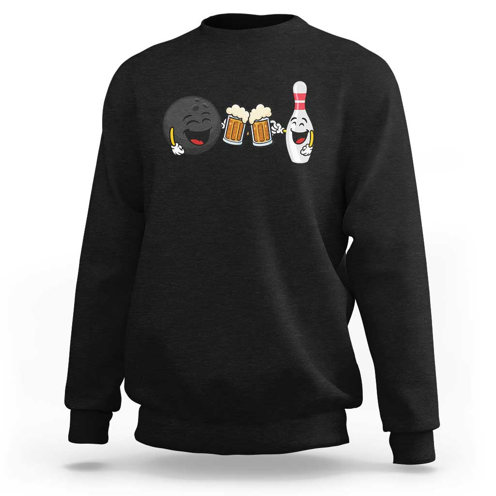 Funny Bowling And Beer Lover Gift Sweatshirt - Wonder Print Shop