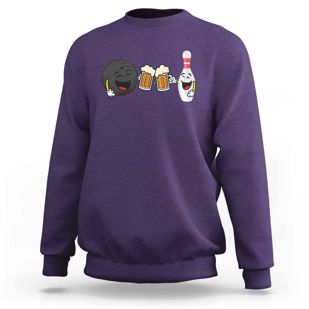 Funny Bowling And Beer Lover Gift Sweatshirt - Wonder Print Shop