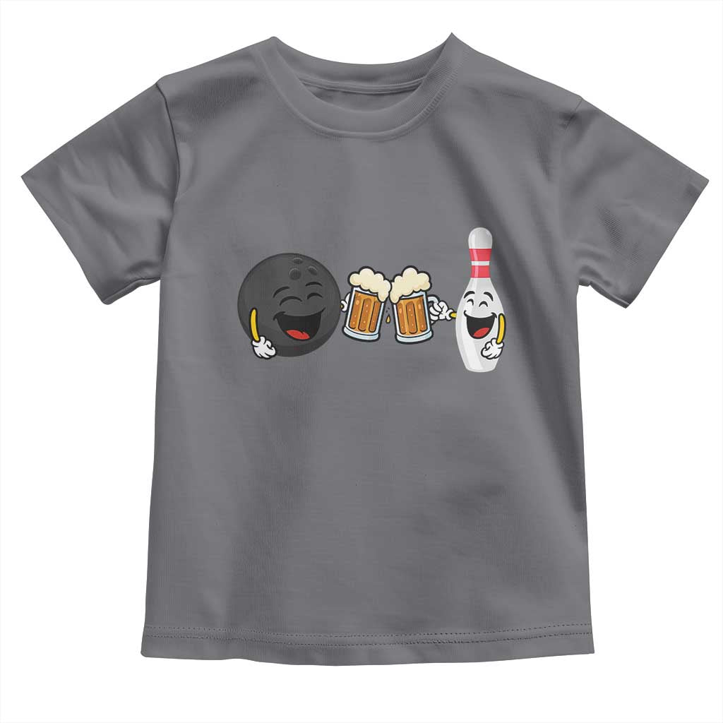 Funny Bowling And Beer Lover Gift Toddler T Shirt - Wonder Print Shop