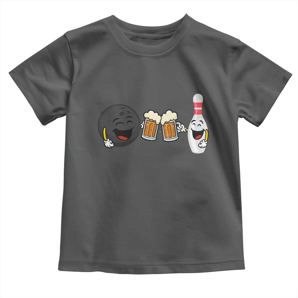 Funny Bowling And Beer Lover Gift Toddler T Shirt - Wonder Print Shop