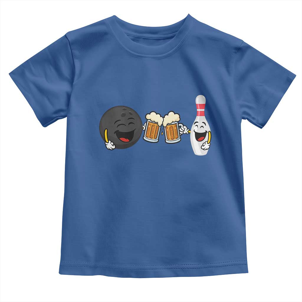 Funny Bowling And Beer Lover Gift Toddler T Shirt - Wonder Print Shop