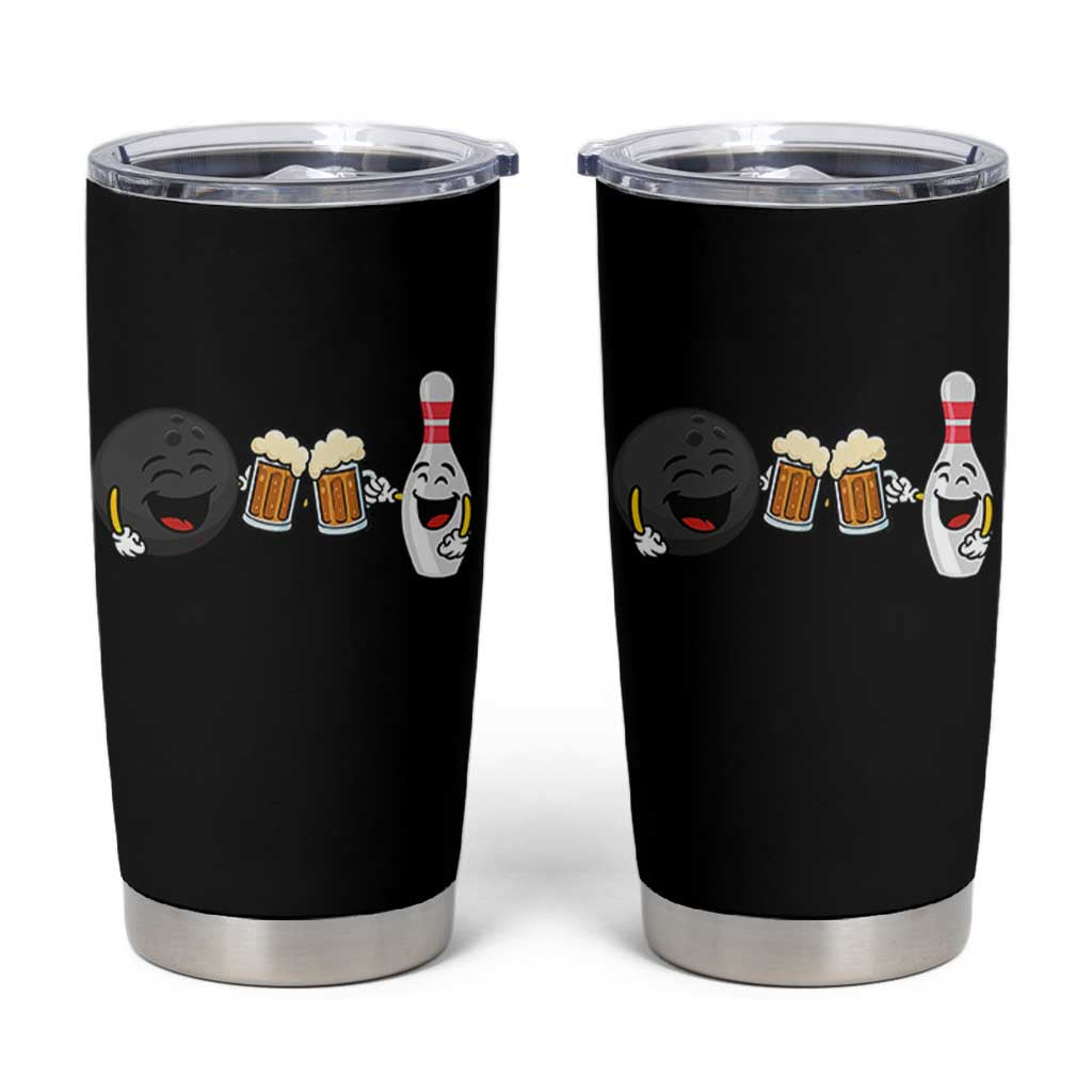 Funny Bowling And Beer Lover Gift Tumbler Cup - Wonder Print Shop
