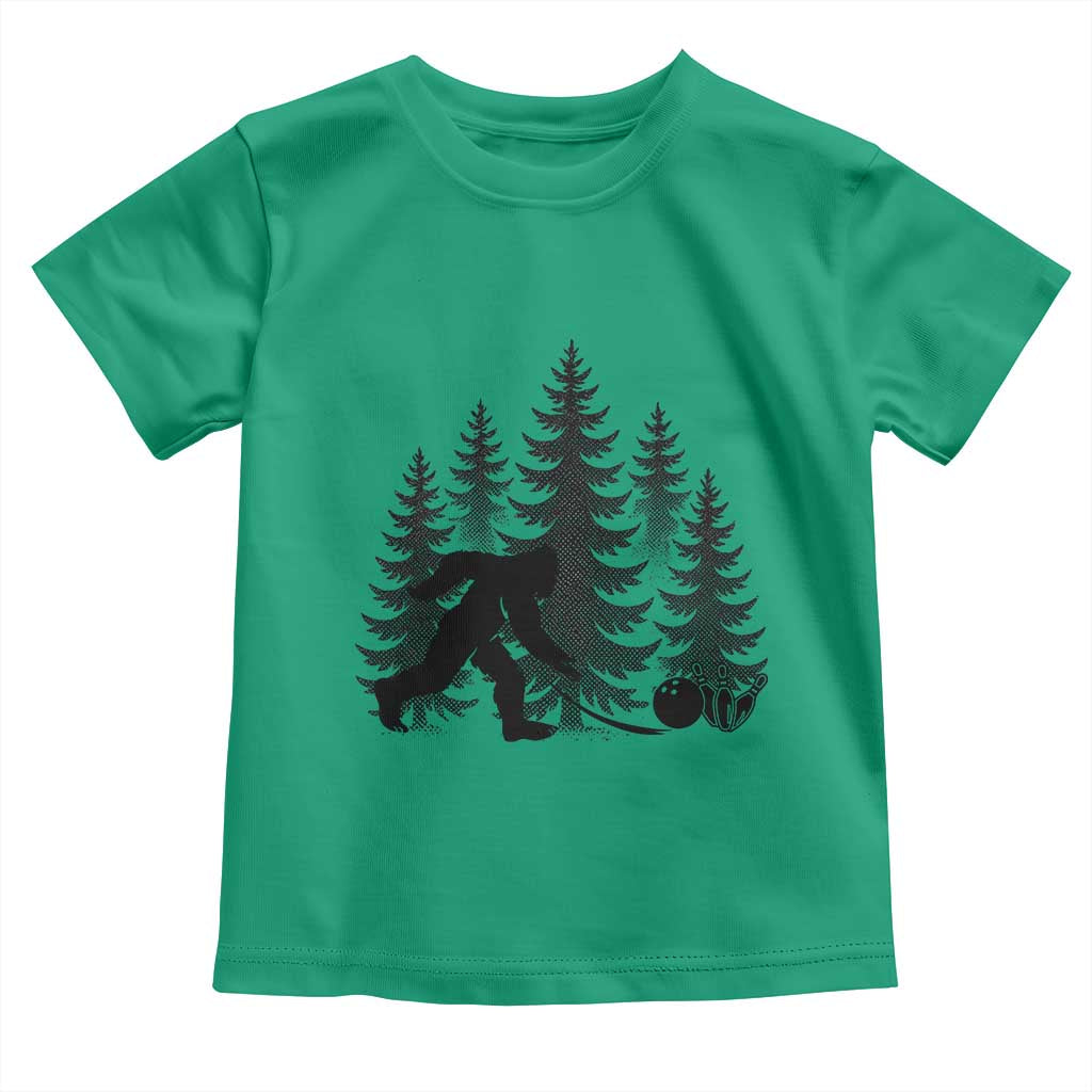 Funny Bigfoot Bowler Toddler T Shirt Bowling Strike Sports Lover Gift