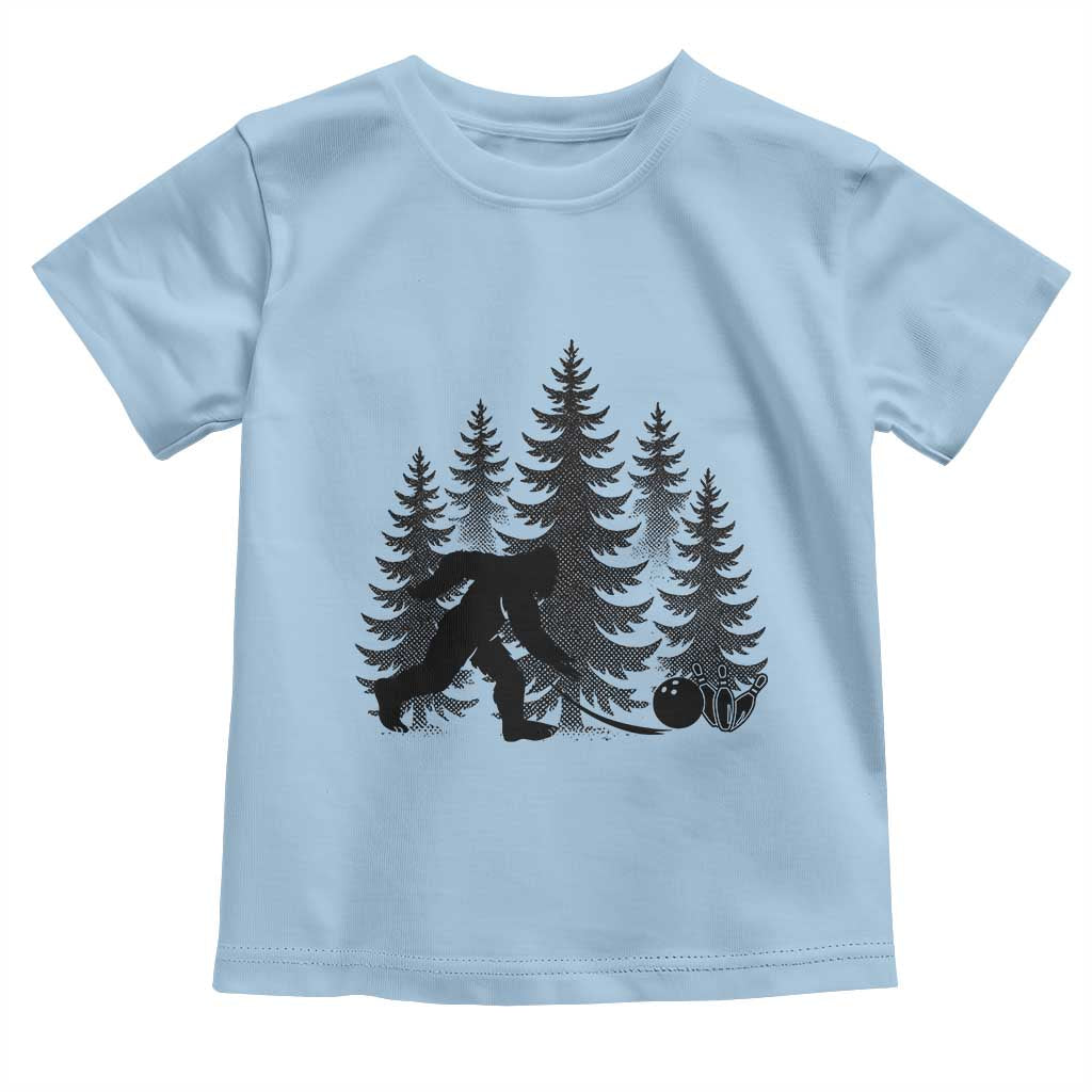 Funny Bigfoot Bowler Toddler T Shirt Bowling Strike Sports Lover Gift