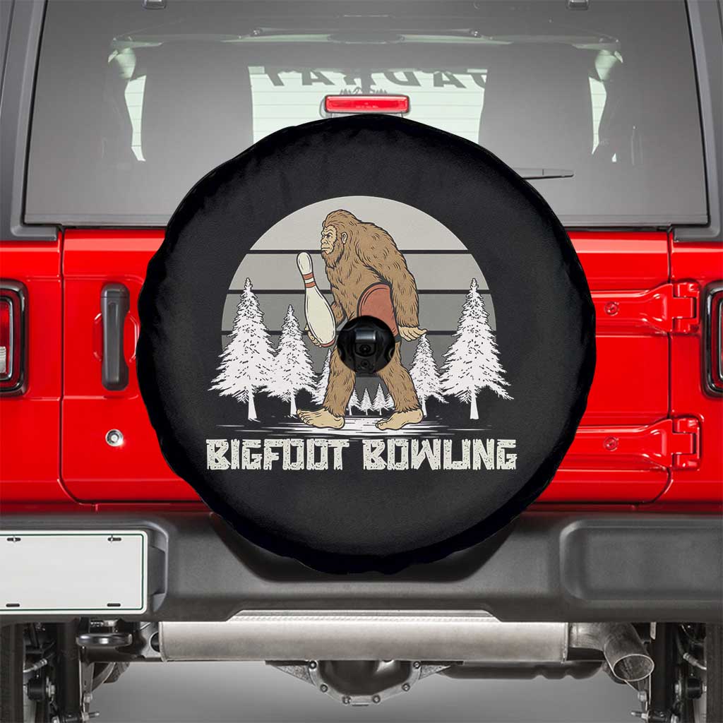 Funny Bigfoot Bowling Spare Tire Cover Gift For Bowler - Wonder Print Shop