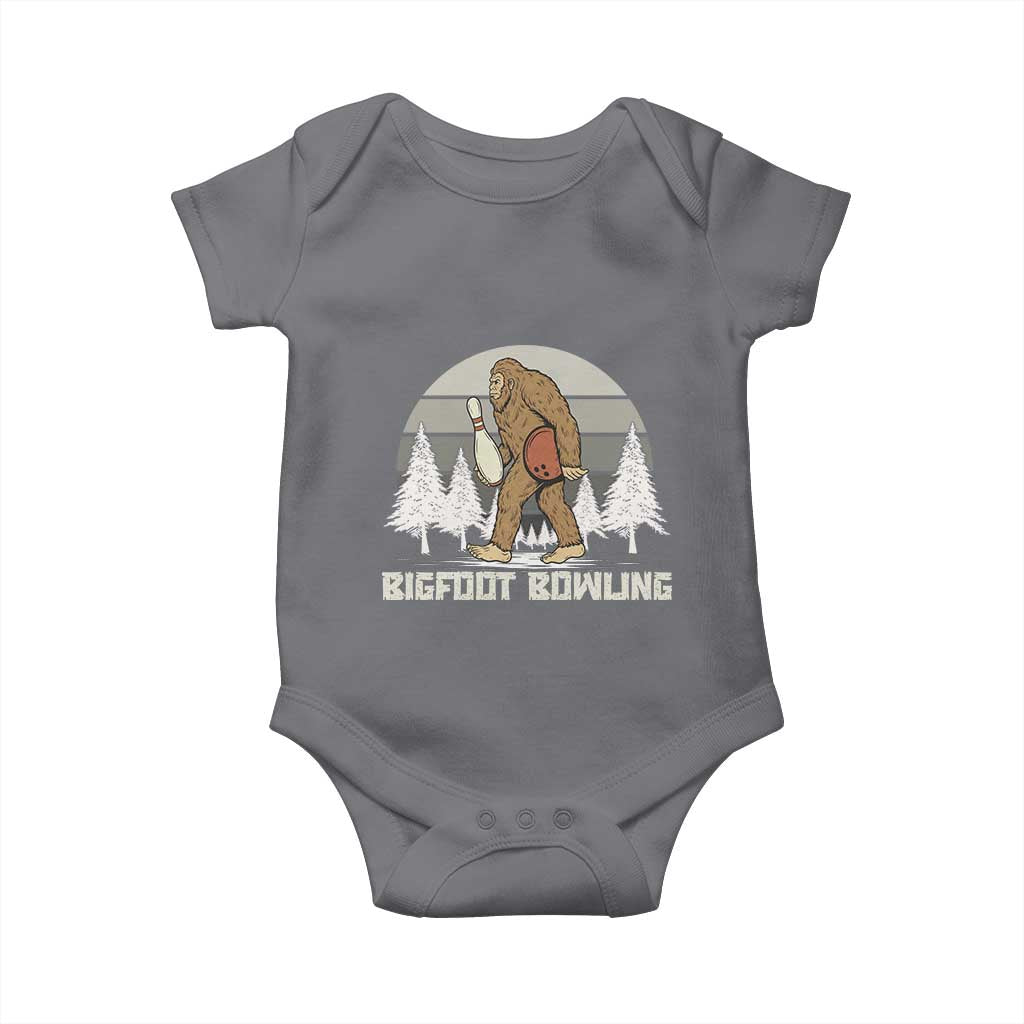Funny Bigfoot Bowling Baby Onesie Gift For Bowler - Wonder Print Shop