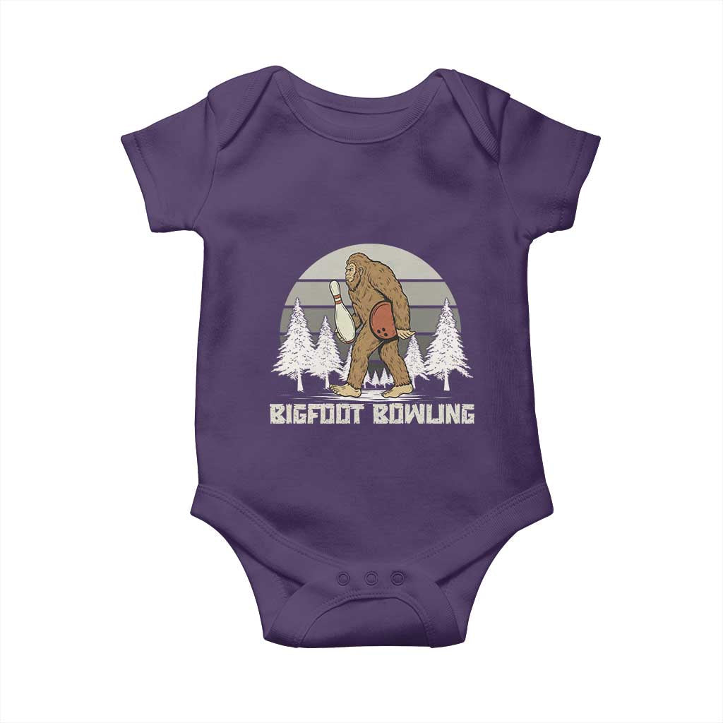 Funny Bigfoot Bowling Baby Onesie Gift For Bowler - Wonder Print Shop