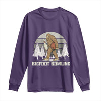 Funny Bigfoot Bowling Long Sleeve Shirt Gift For Bowler - Wonder Print Shop