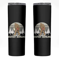 Funny Bigfoot Bowling Skinny Tumbler Gift For Bowler - Wonder Print Shop