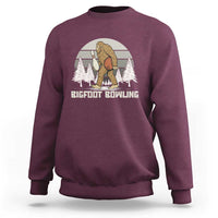 Funny Bigfoot Bowling Sweatshirt Gift For Bowler - Wonder Print Shop
