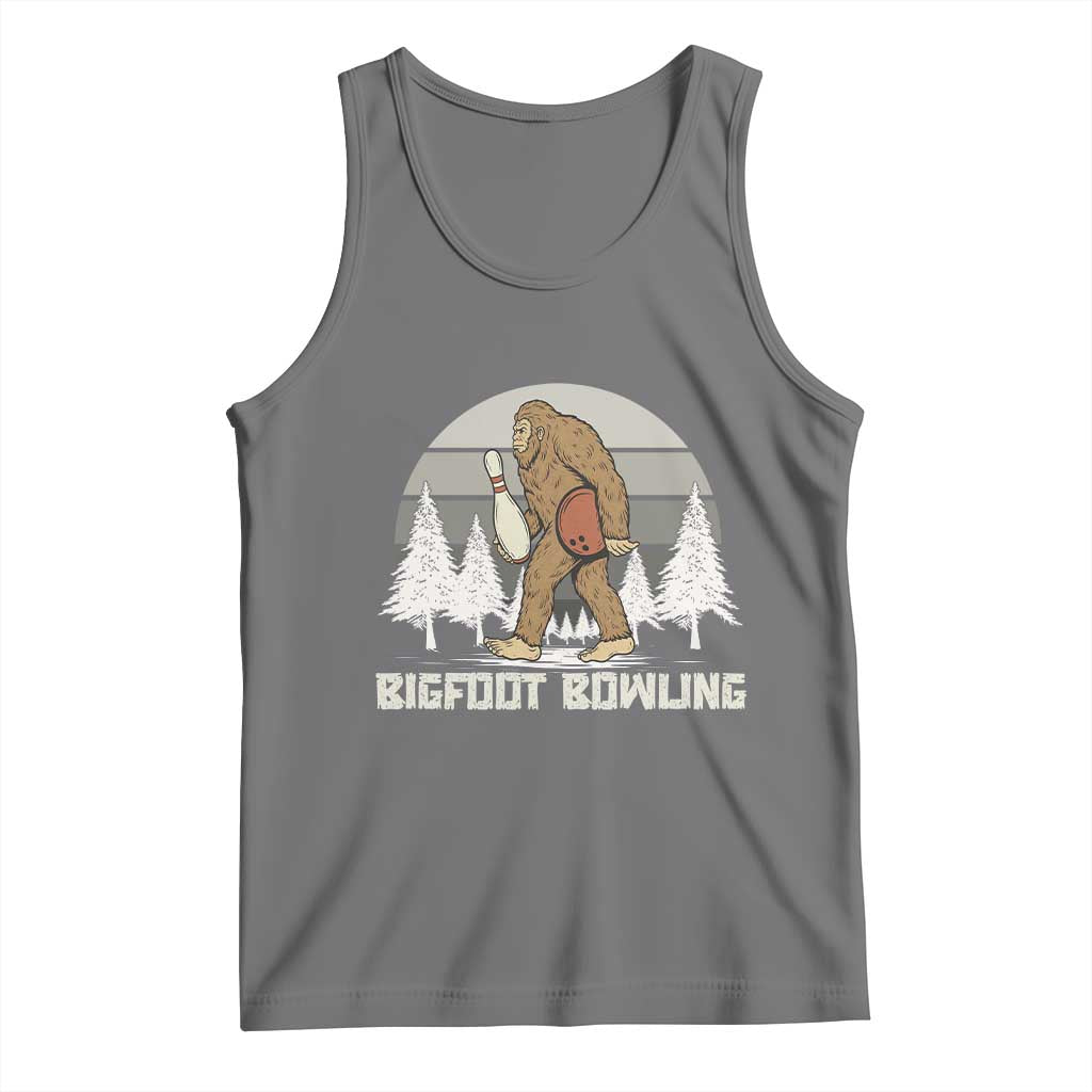 Funny Bigfoot Bowling Tank Top Gift For Bowler - Wonder Print Shop