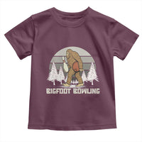 Funny Bigfoot Bowling Toddler T Shirt Gift For Bowler - Wonder Print Shop