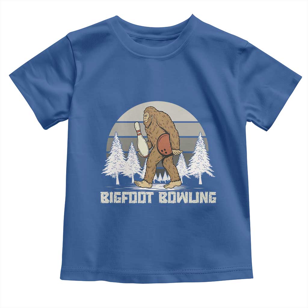 Funny Bigfoot Bowling Toddler T Shirt Gift For Bowler - Wonder Print Shop