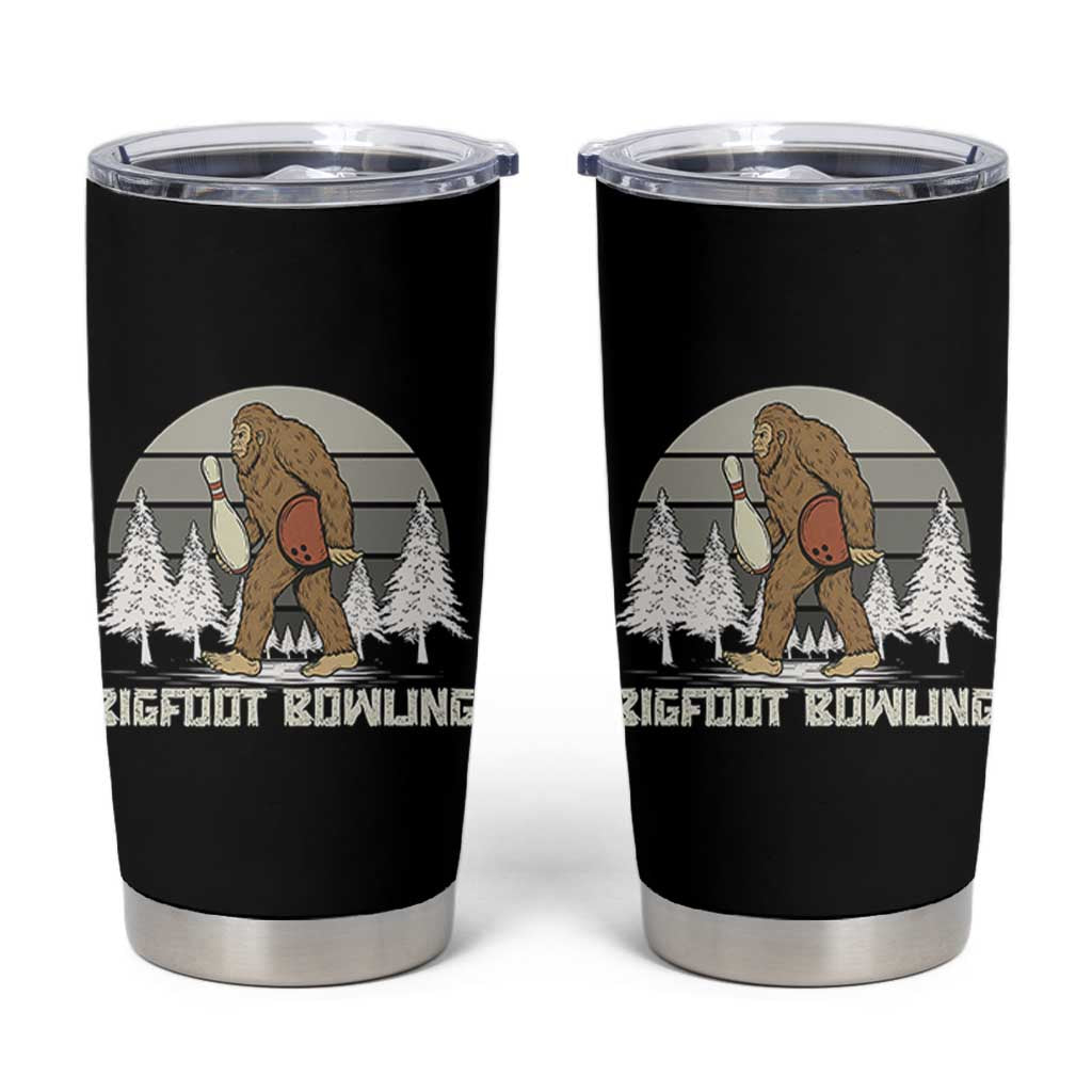 Funny Bigfoot Bowling Tumbler Cup Gift For Bowler - Wonder Print Shop