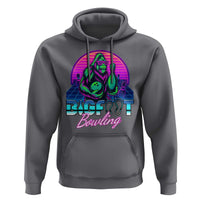Funny Bigfoot Bowling Vaporwave Gift Hoodie - Wonder Print Shop