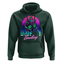 Funny Bigfoot Bowling Vaporwave Gift Hoodie - Wonder Print Shop