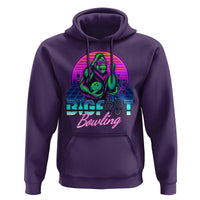 Funny Bigfoot Bowling Vaporwave Gift Hoodie - Wonder Print Shop