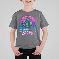 Funny Bigfoot Bowling Vaporwave Gift T Shirt For Kid - Wonder Print Shop