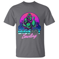 Funny Bigfoot Bowling Vaporwave Gift T Shirt - Wonder Print Shop