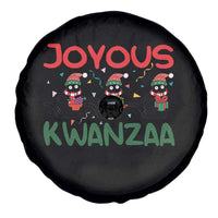 Joyous Kwanzaa Spare Tire Cover Funny Cats With Kinara And Presents Cultural Pride Gift - Wonder Print Shop