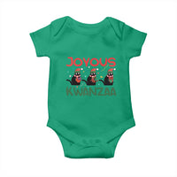 Joyous Kwanzaa Baby Onesie Funny Cats With Kinara And Presents Cultural Pride Gift - Wonder Print Shop