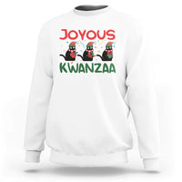 Joyous Kwanzaa Sweatshirt Funny Cats With Kinara And Presents Cultural Pride Gift - Wonder Print Shop
