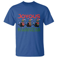 Joyous Kwanzaa T Shirt Funny Cats With Kinara And Presents Cultural Pride Gift - Wonder Print Shop