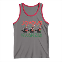 Joyous Kwanzaa Tank Top Funny Cats With Kinara And Presents Cultural Pride Gift - Wonder Print Shop