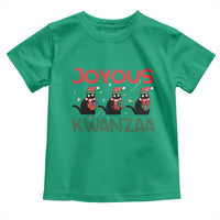 Joyous Kwanzaa Toddler T Shirt Funny Cats With Kinara And Presents Cultural Pride Gift - Wonder Print Shop