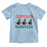 Joyous Kwanzaa Toddler T Shirt Funny Cats With Kinara And Presents Cultural Pride Gift - Wonder Print Shop
