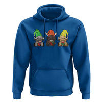 Funny Highland Cow With Kinara And Presents Cultural Pride Gift Hoodie - Wonder Print Shop