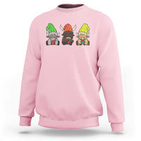Funny Highland Cow With Kinara And Presents Cultural Pride Gift Sweatshirt - Wonder Print Shop