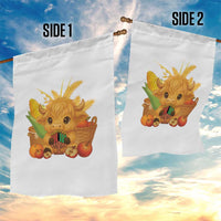 Cute Highland Cow With Kwanzaa Kinara And Presents Garden Flag African Heritage Gift - Wonder Print Shop