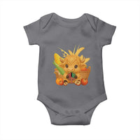 Cute Highland Cow With Kwanzaa Kinara And Presents Baby Onesie African Heritage Gift - Wonder Print Shop