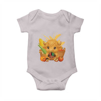 Cute Highland Cow With Kwanzaa Kinara And Presents Baby Onesie African Heritage Gift - Wonder Print Shop