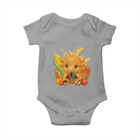 Cute Highland Cow With Kwanzaa Kinara And Presents Baby Onesie African Heritage Gift - Wonder Print Shop