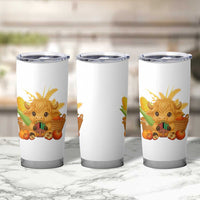 Cute Highland Cow With Kwanzaa Kinara And Presents Tumbler Cup African Heritage Gift - Wonder Print Shop