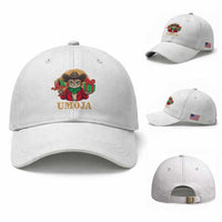 Funny Umoja Holiday Gift Baseball Cap CowCat Kwanzaa Kinara Candle And Presents