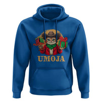 Funny Umoja Holiday Gift Hoodie CowCat Kwanzaa Kinara Candle And Presents - Wonder Print Shop
