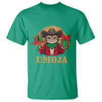 Funny Umoja Holiday Gift T Shirt CowCat Kwanzaa Kinara Candle And Presents - Wonder Print Shop