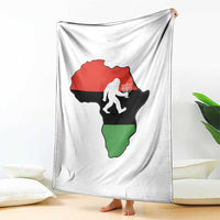 Funny Kwanzaa Bigfoot Lover Throw Blanket Festival Of Lights African Heritage Gift - Wonder Print Shop