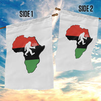 Funny Kwanzaa Bigfoot Lover Garden Flag Festival Of Lights African Heritage Gift - Wonder Print Shop