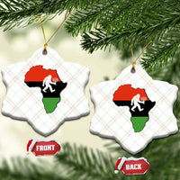 Funny Kwanzaa Bigfoot Lover Ceramic Ornament Festival Of Lights African Heritage Gift - Wonder Print Shop