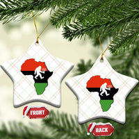 Funny Kwanzaa Bigfoot Lover Ceramic Ornament Festival Of Lights African Heritage Gift - Wonder Print Shop