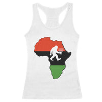 Funny Kwanzaa Bigfoot Lover Racerback Tank Top Festival Of Lights African Heritage Gift - Wonder Print Shop