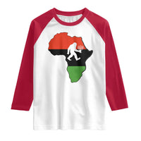 Funny Kwanzaa Bigfoot Lover Raglan Shirt Festival Of Lights African Heritage Gift - Wonder Print Shop